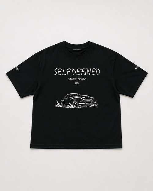 Origins Black Boxy Tee